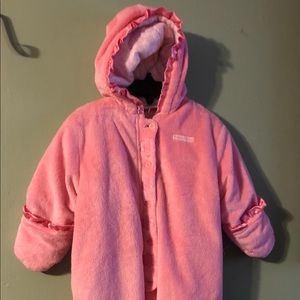 6-9 month pink Calvin Klein Snowsuit